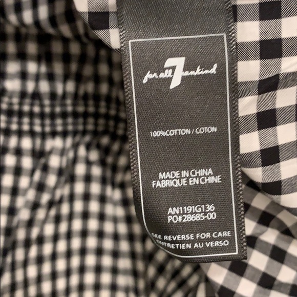 NWT 7 For All Mankind Women’s Ruffle Strap Top LG - Picture 6 of 8